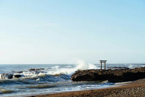 茨城の神磯の鳥居(大洗磯前神社)