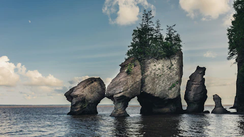 カナダのホープウェル・ロックス