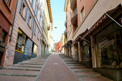 ルガーノのヴィア・ナッサ(Via Nassa)