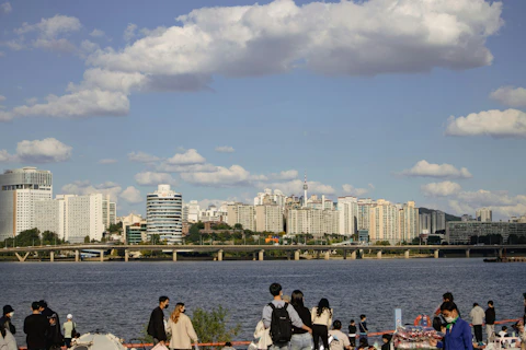 ソウルの汝矣島漢江公園