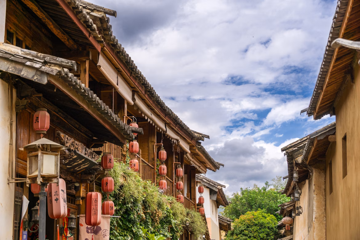 麗江の麗江古城