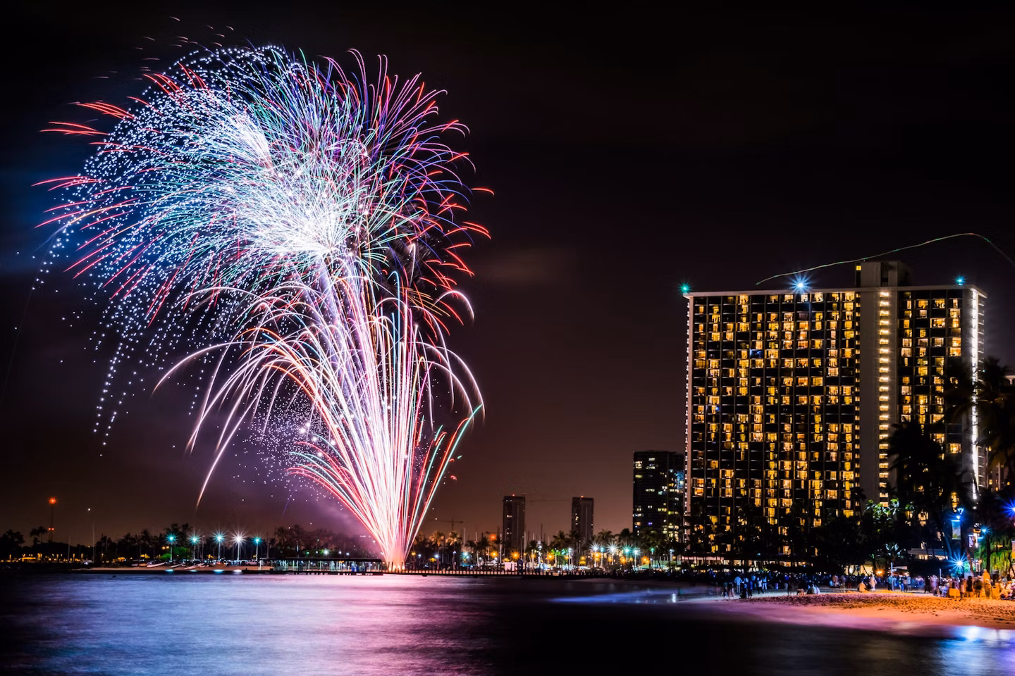 ヒルトンハワイアンビレッジの花火