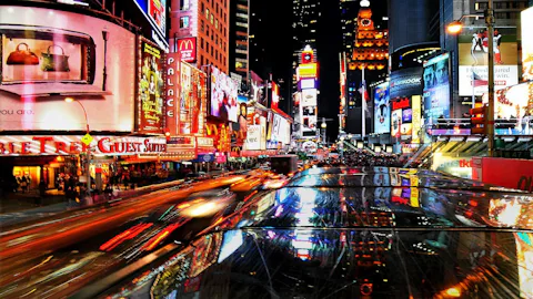 アメリカのタイムズスクエア