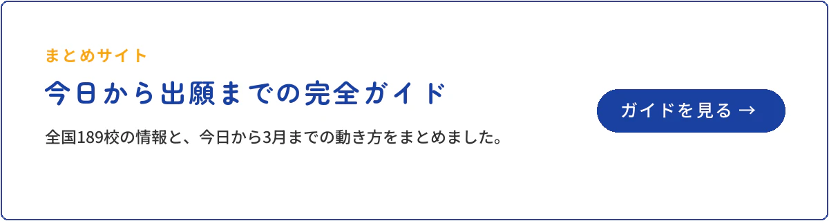 今日から出願までの完全ガイド