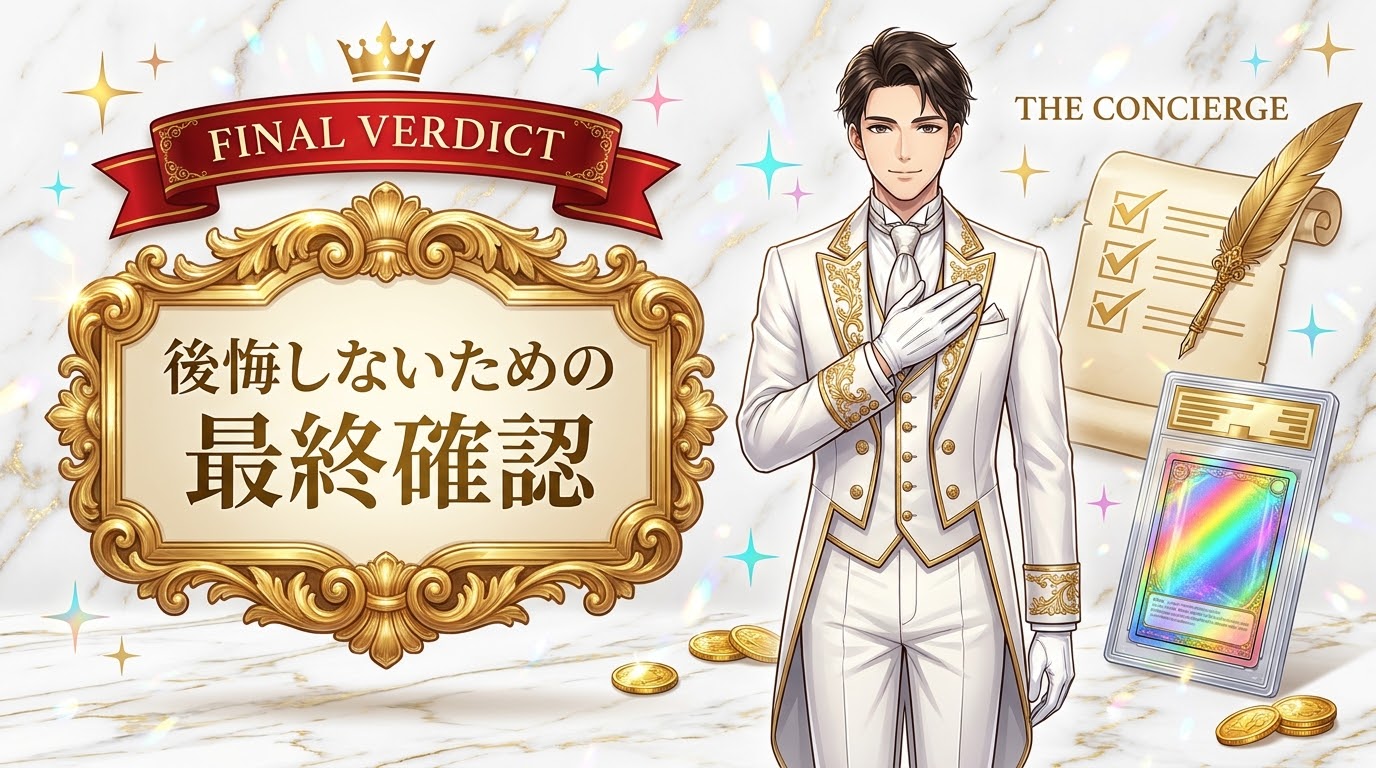 後悔しないための最終確認 — FINAL VERDICT