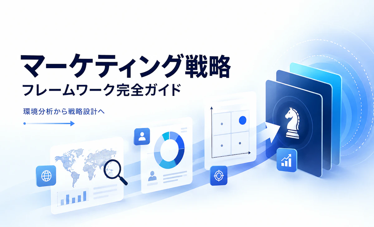 マーケティング戦略フレームワーク完全ガイド｜環境分析から戦略設計までの思考プロセス