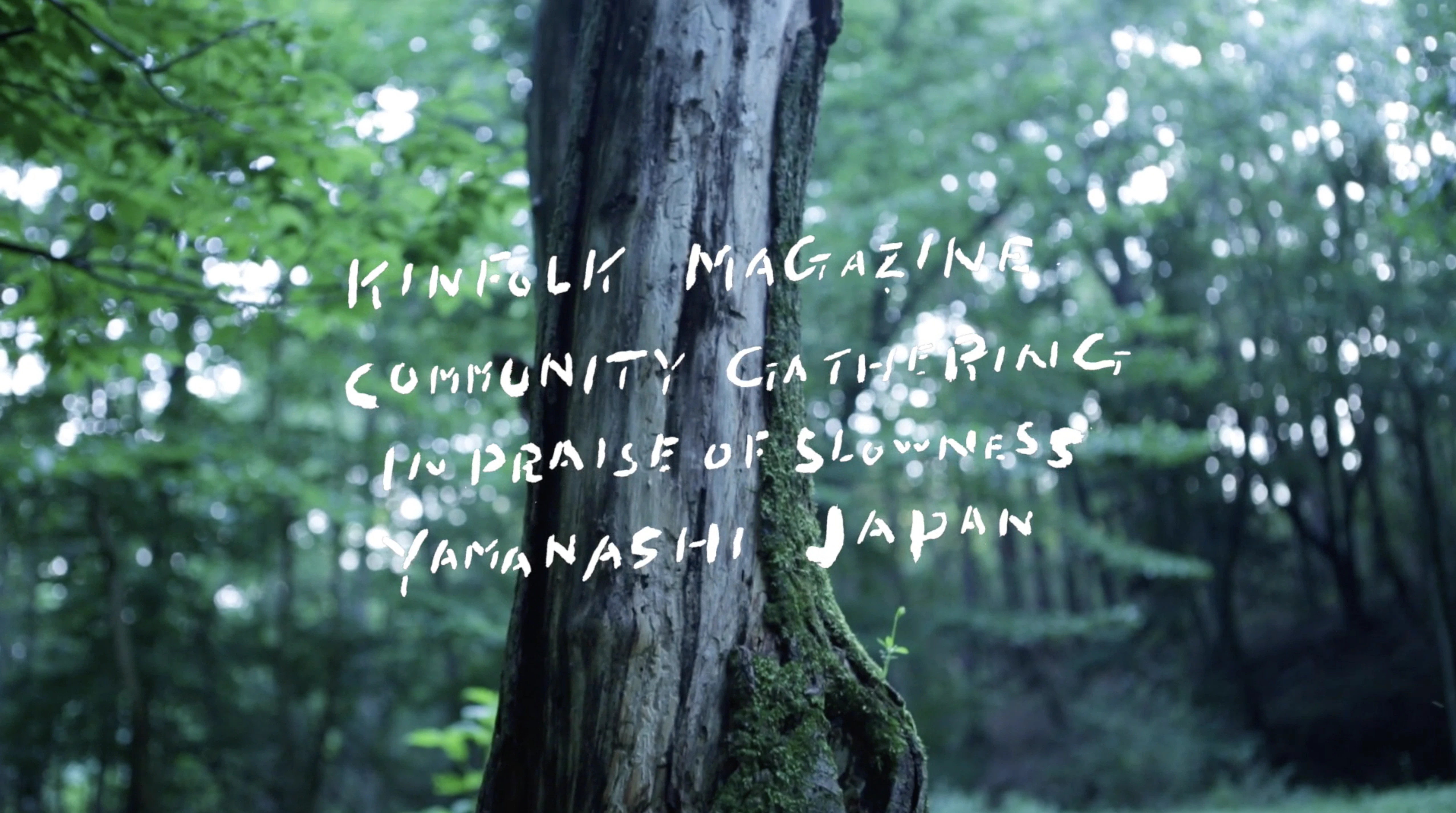 KINFOLK Community Gatherings YAMANASHI