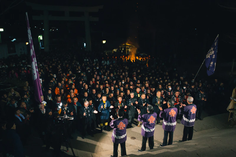 御柱祭 抽籤祈願一。