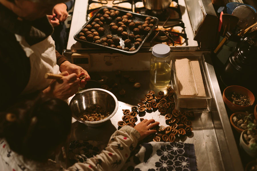 くるみと秋の夜長。