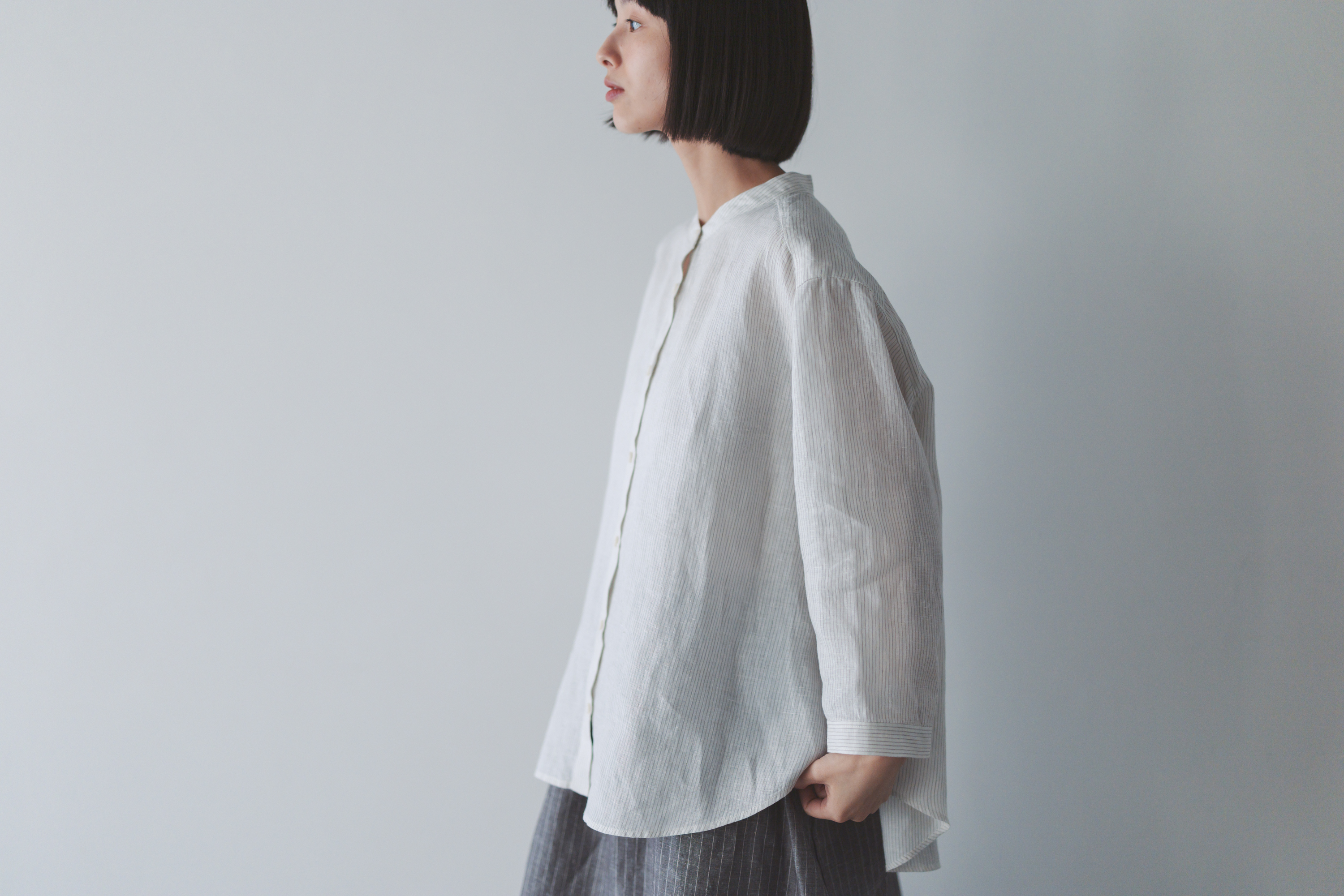 無印良品　ヘンプ・リネン　スチール