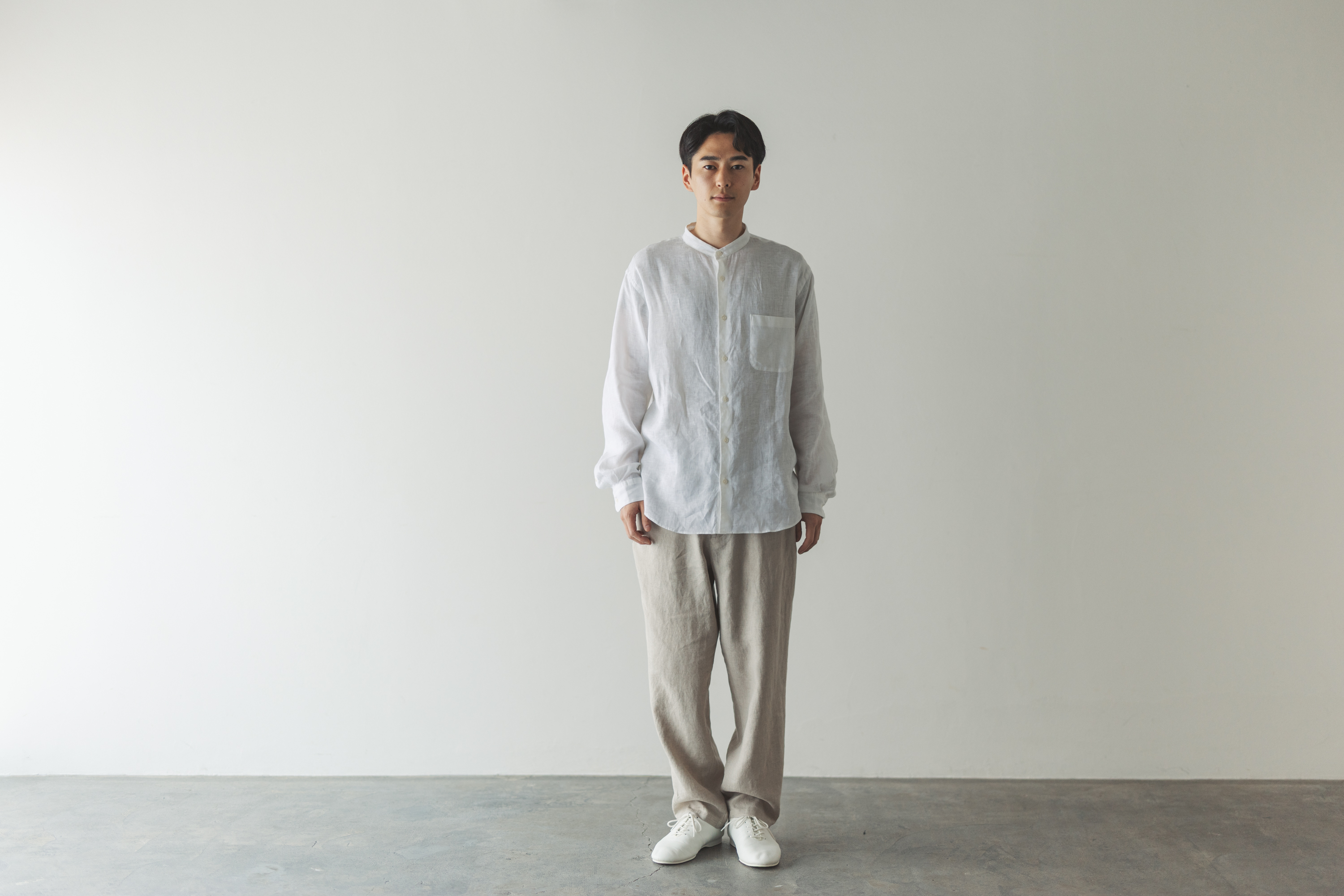 無印良品　ヘンプ・リネン　スチール