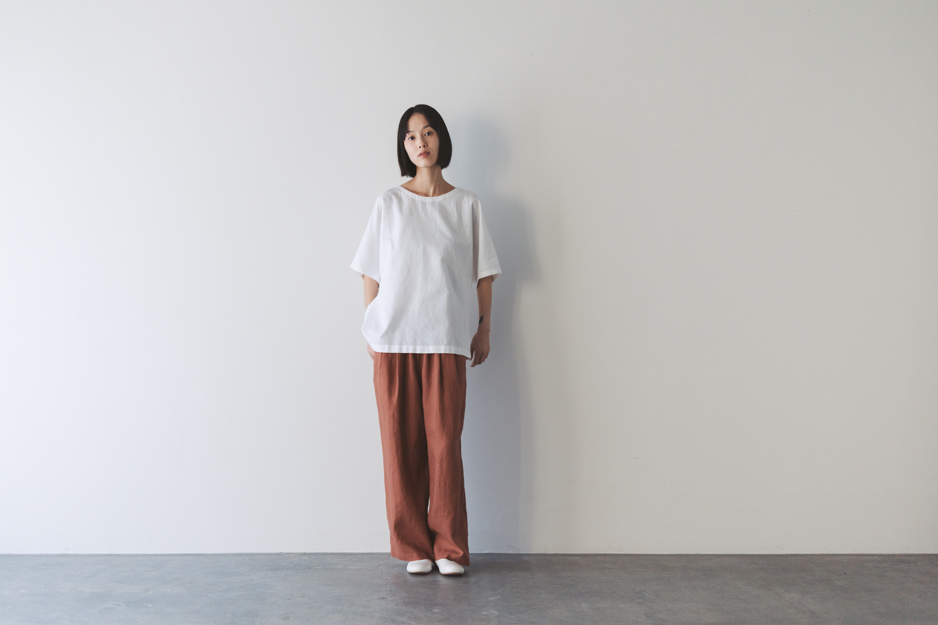 無印良品　ヘンプ・リネン　スチール