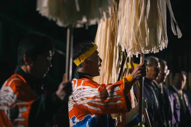 御柱祭 抽籤祈願一。