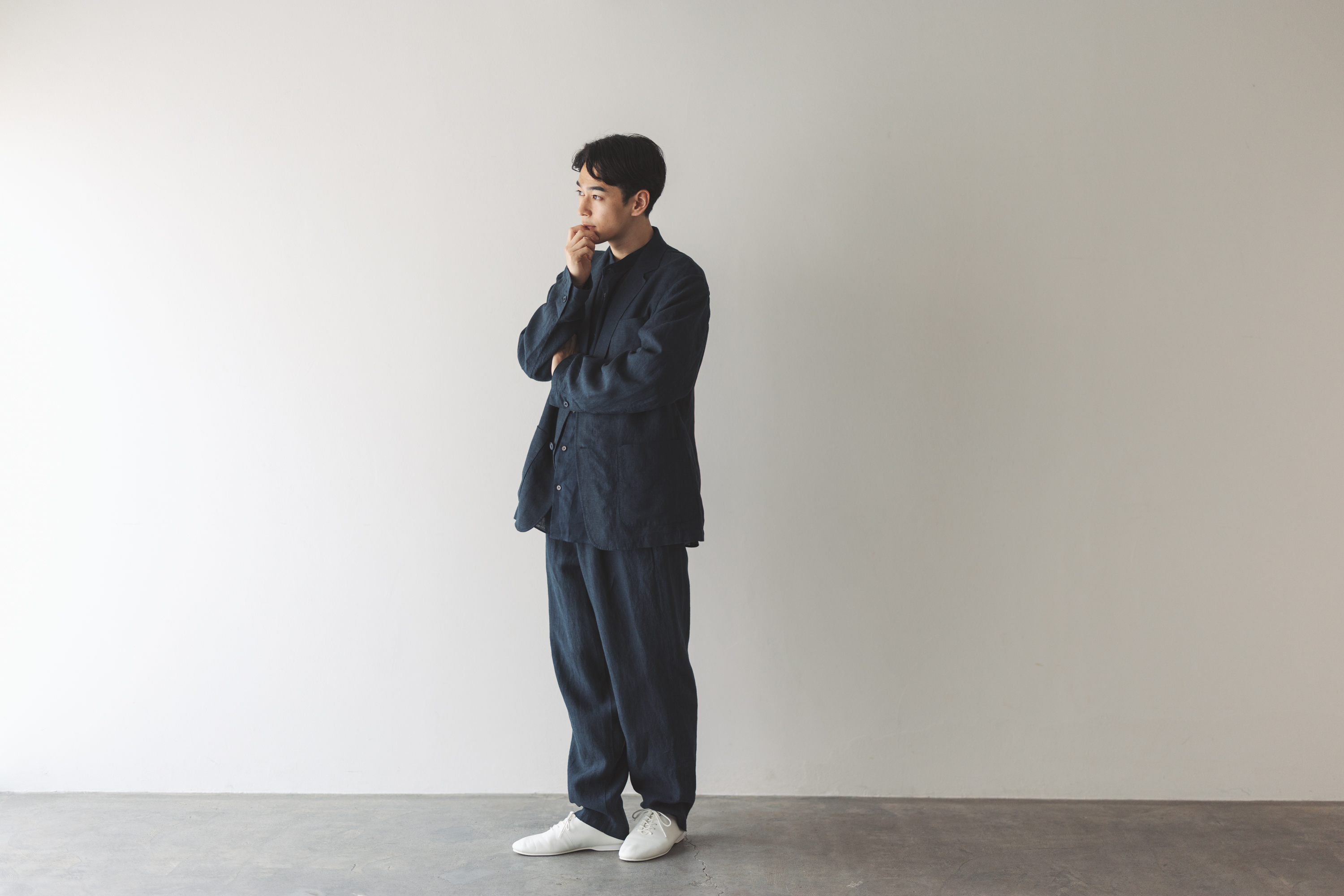 無印良品　ヘンプ・リネン　スチール