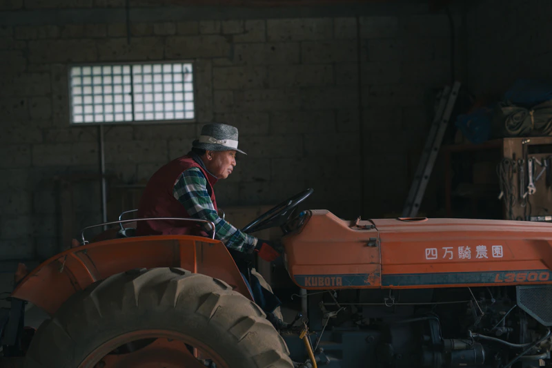 四万騎農園の春。