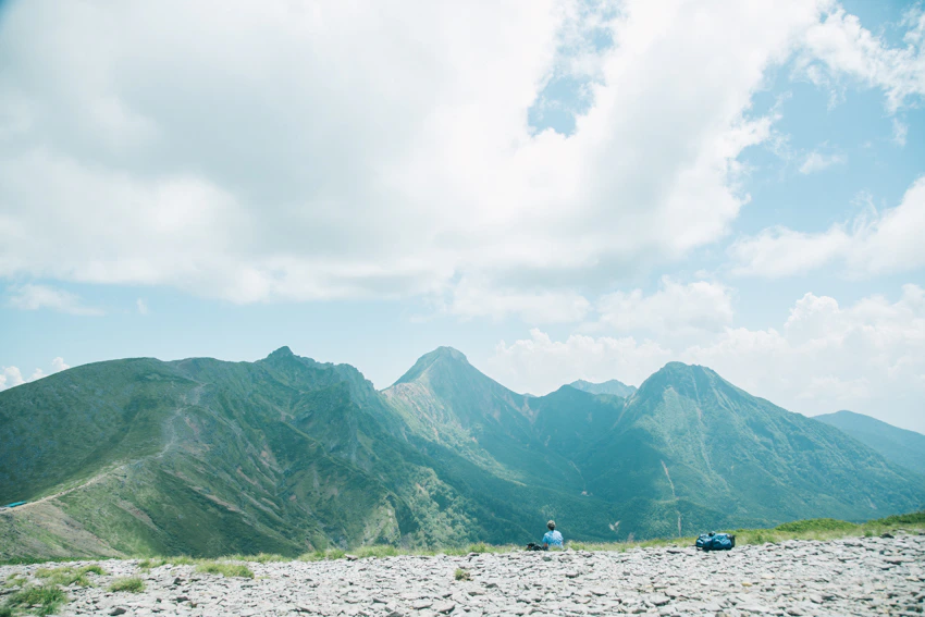あっこさんと八ヶ岳。