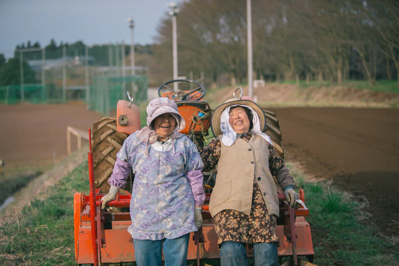 四万騎農園の春。