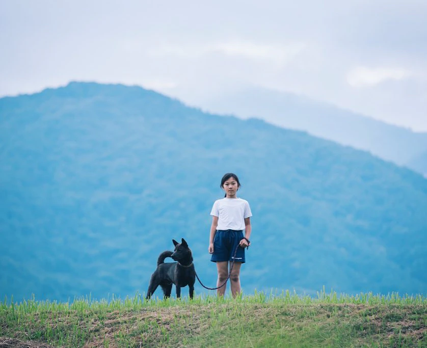 Fourth graders and the dog
