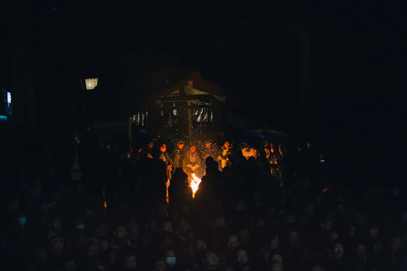 御柱祭 抽籤祈願一。