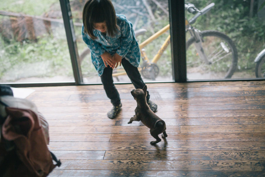 はると一日、家で。