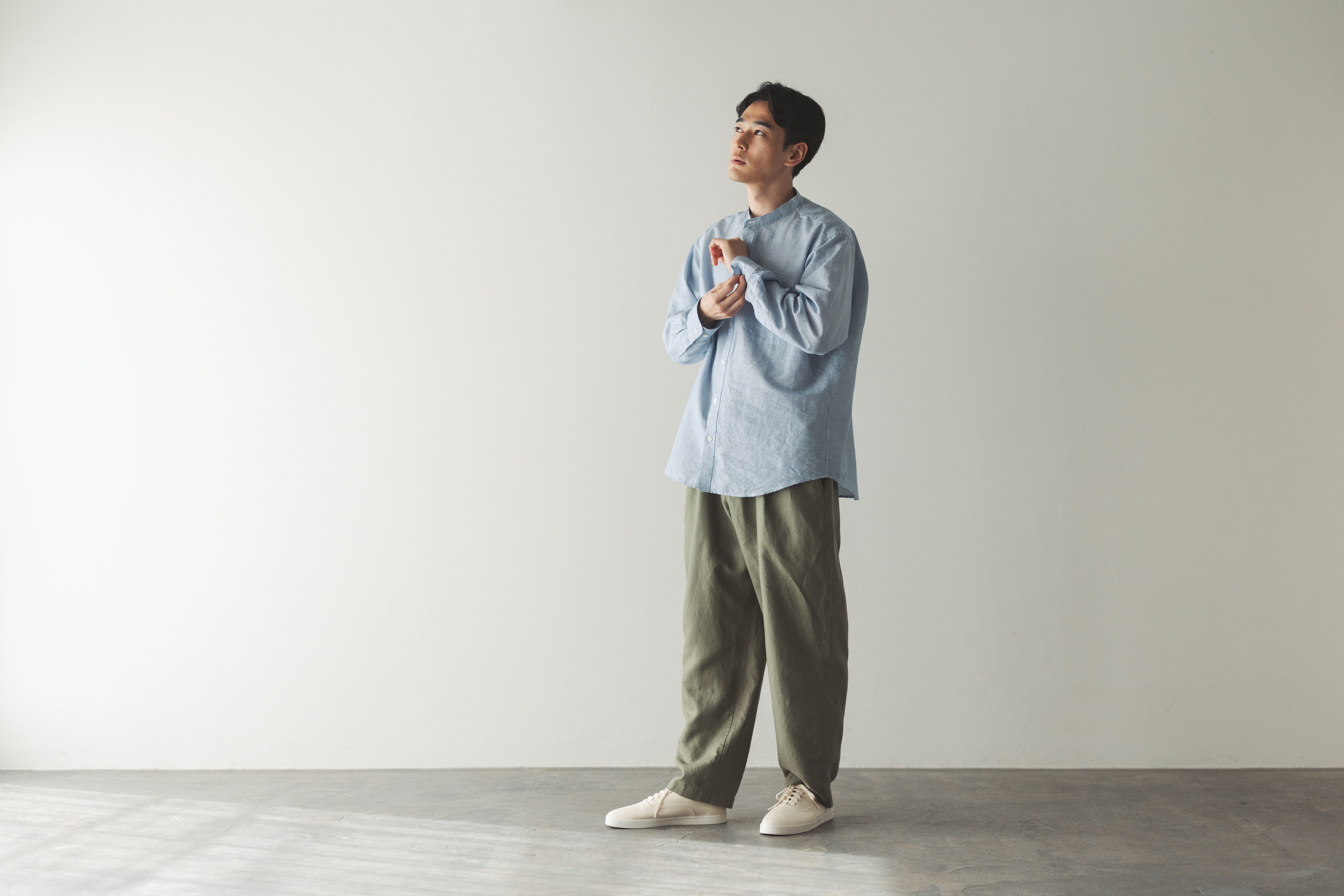 無印良品　ヘンプ・リネン　スチール