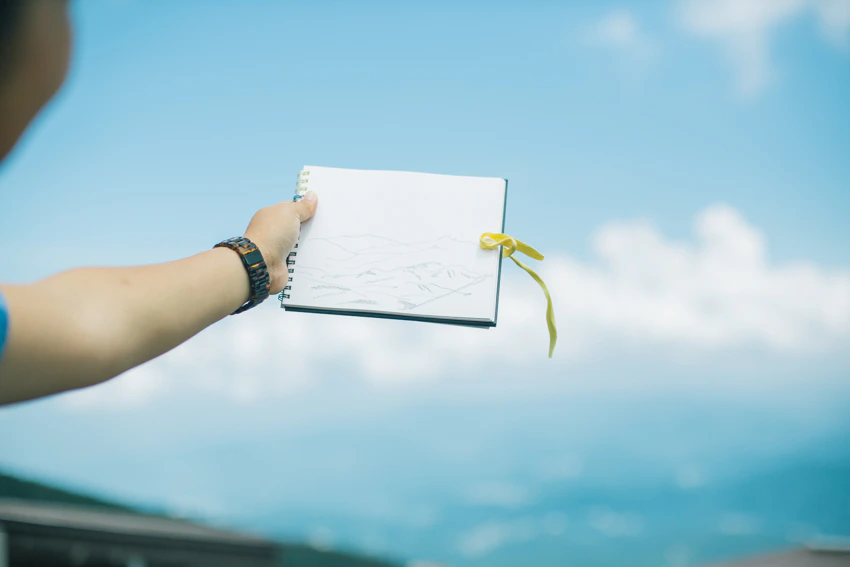 あっこさんと八ヶ岳。