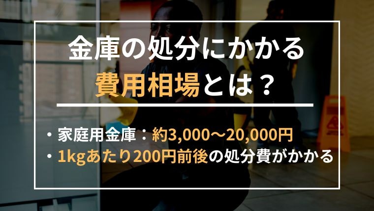 金庫の処分にかかる費用相場の説明