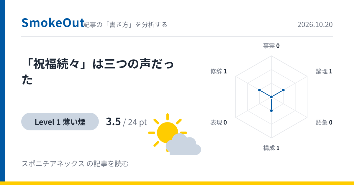 「祝福続々」は三つの声だった——日テレ森圭介アナの社労士試験合格を伝えたスポニチの記事を読む