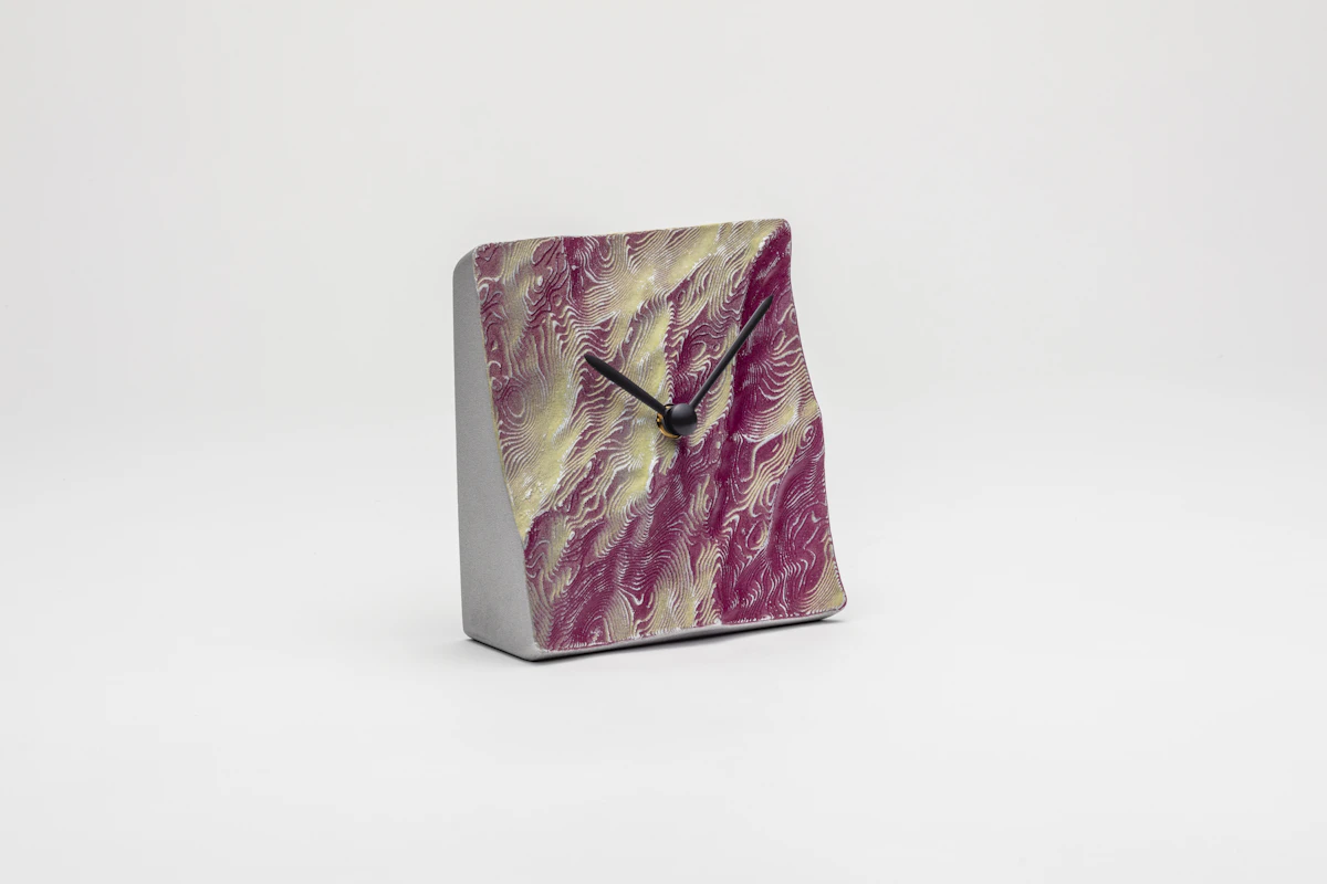 ひととせ Table clock aluminum