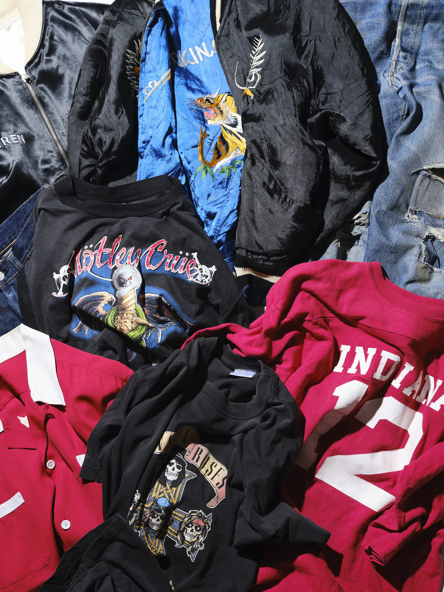 デニムやバンT、スカジャンまで、河合さんのプライベートアイテムは“ザ アメカジ”なラインナップ