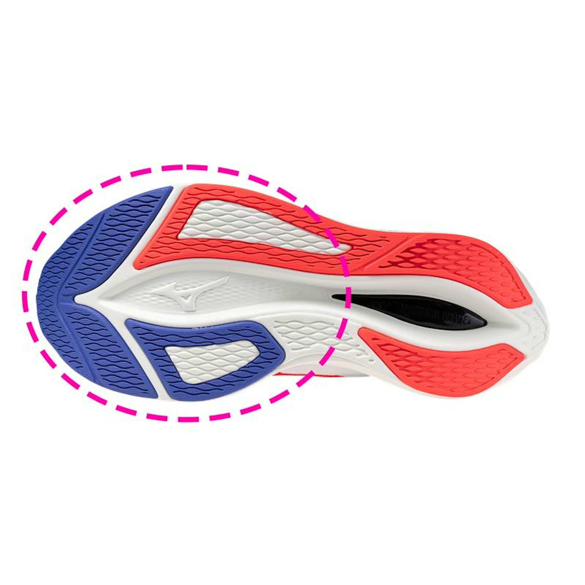 前足部のクッションホールが埋められたことで反発性が向上した