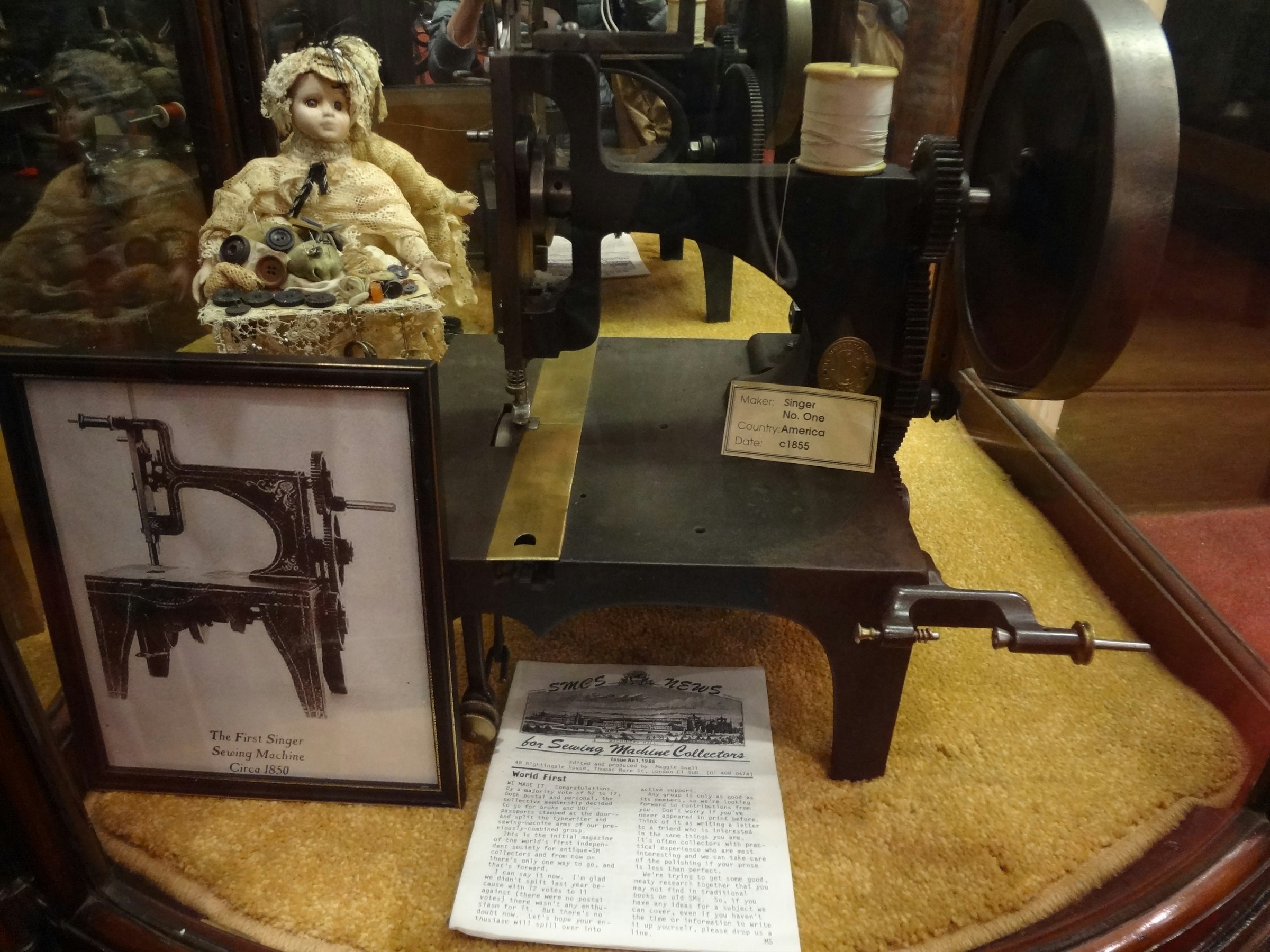 画像: Sewing Machine Museum,London(2019年筆者撮影)
