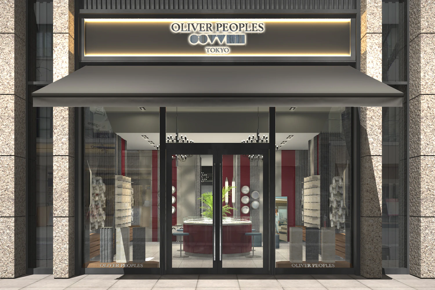 Oliver Peoples Tokyo in Marunouchi serving as the flagship store in Japan