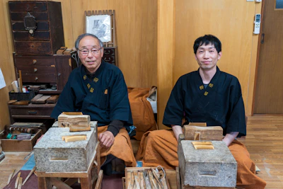 左:森 信吾(もり しんご)、右:森 英明(もり ひであき)