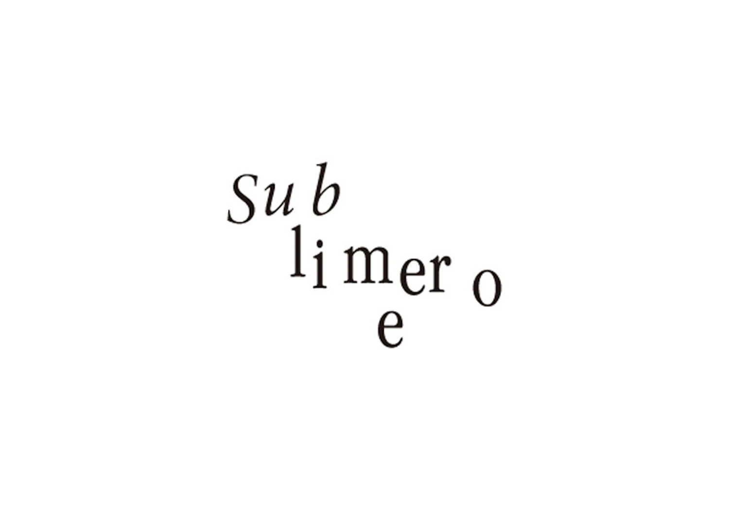 ブランド名変更とともに一新されたsublimeroeのロゴ