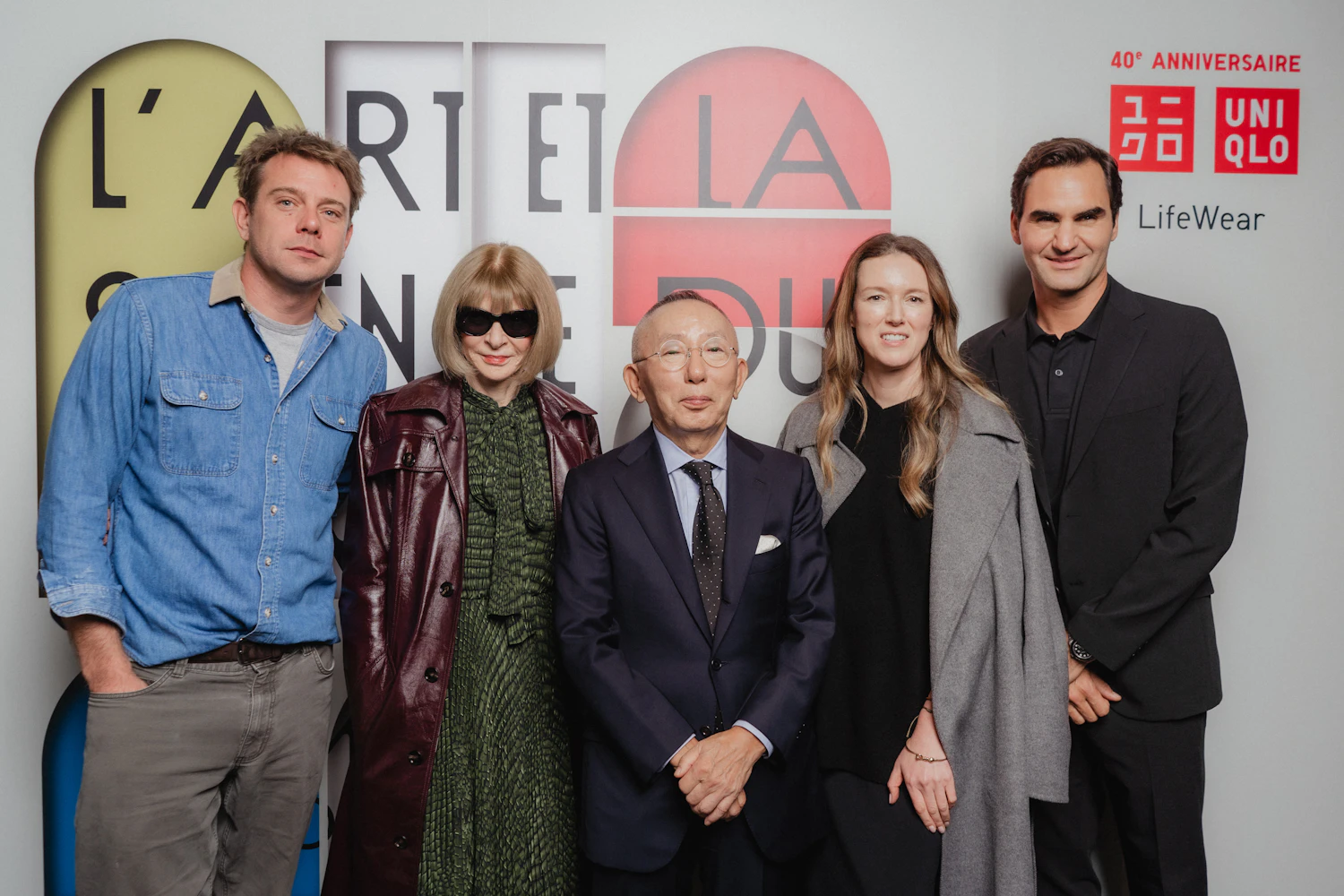 Chairman Yanai, along with Clare Waight Keller and Roger Federer, spoke at the event (photo provided by UNIQLO)