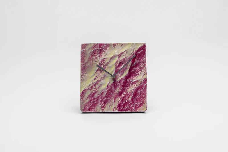 ひととせ Table clock aluminum