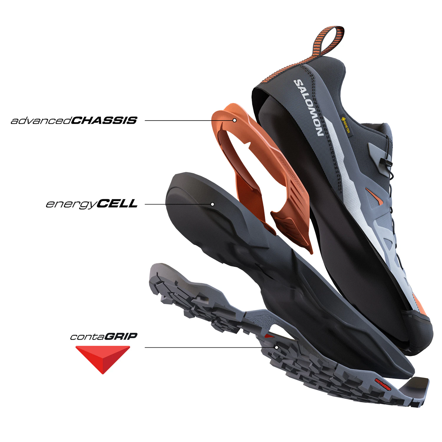 Equipped with a chassis to enhance stability at the heel. The high cushioning ability of the midsole is also attractive