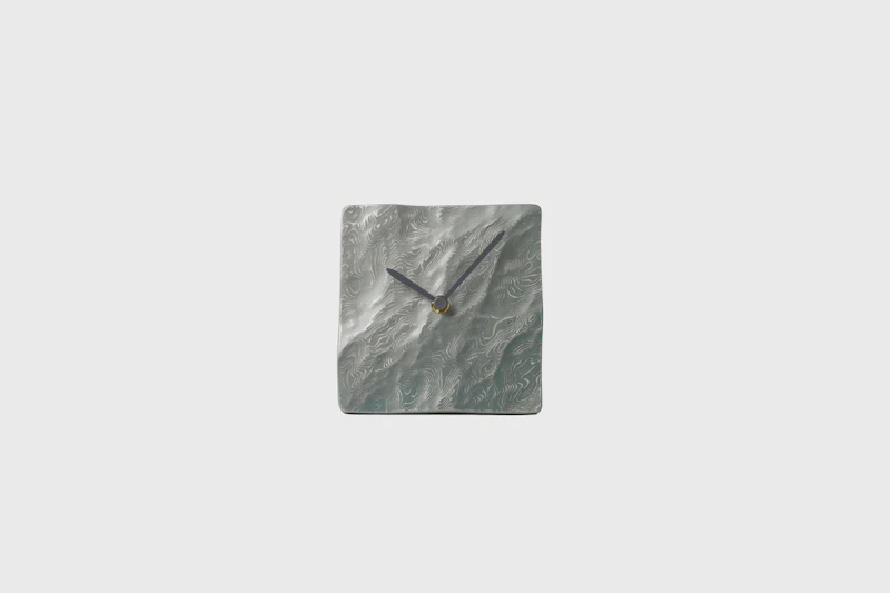hitotose Table clock aluminum