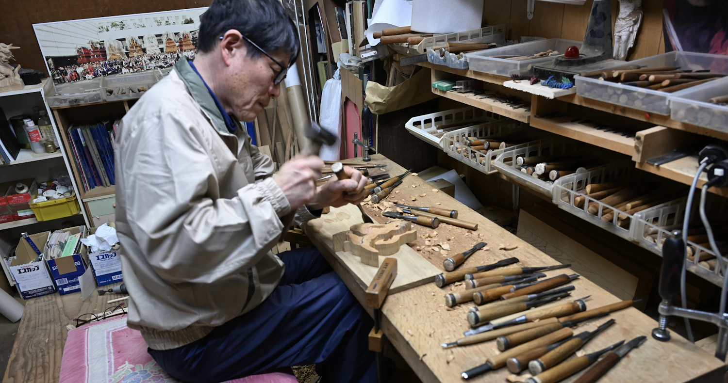 西条だんじり彫刻の矜持を彫って200年：石水彫刻所