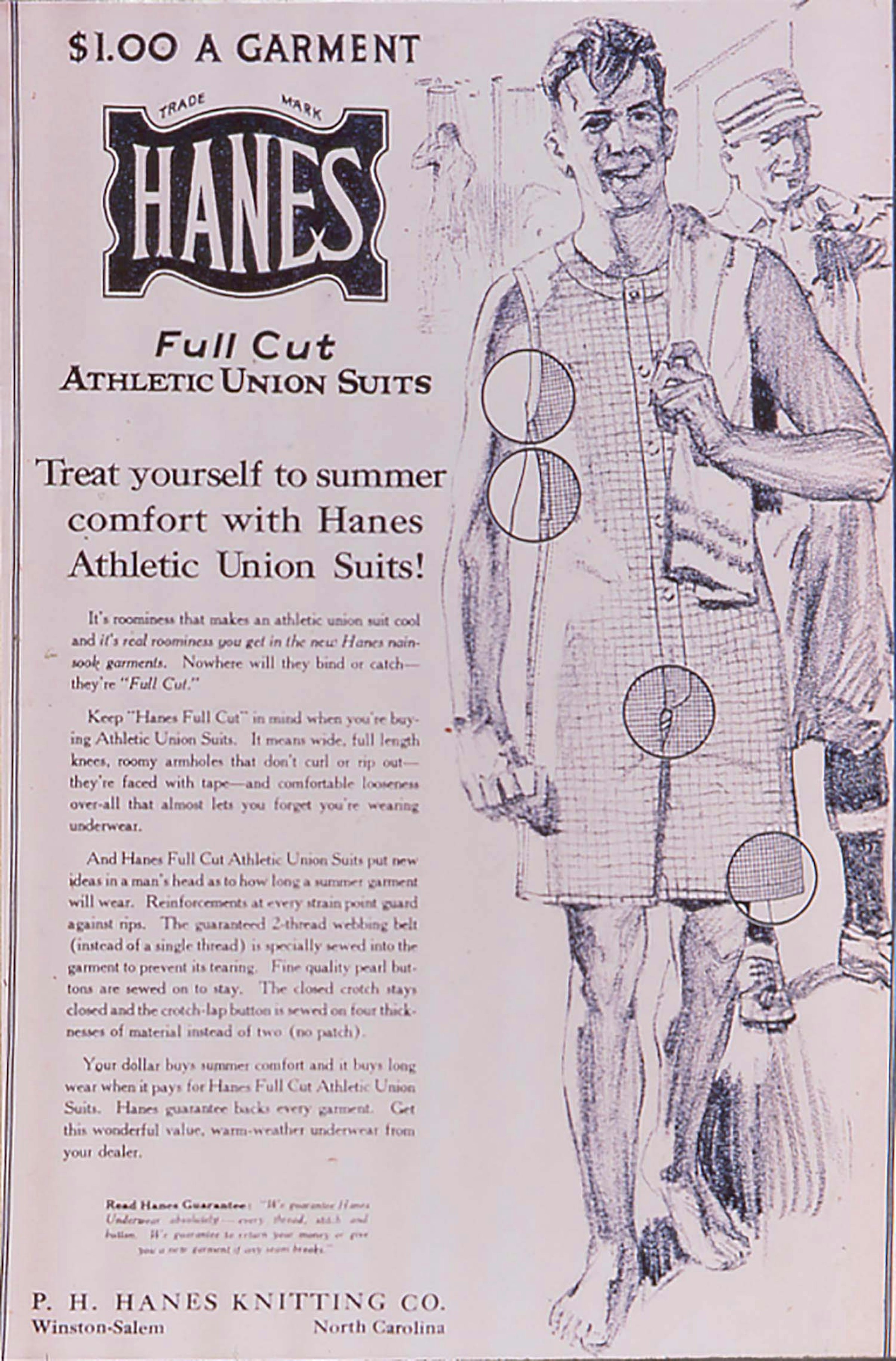 Advertisement for the Union Suit