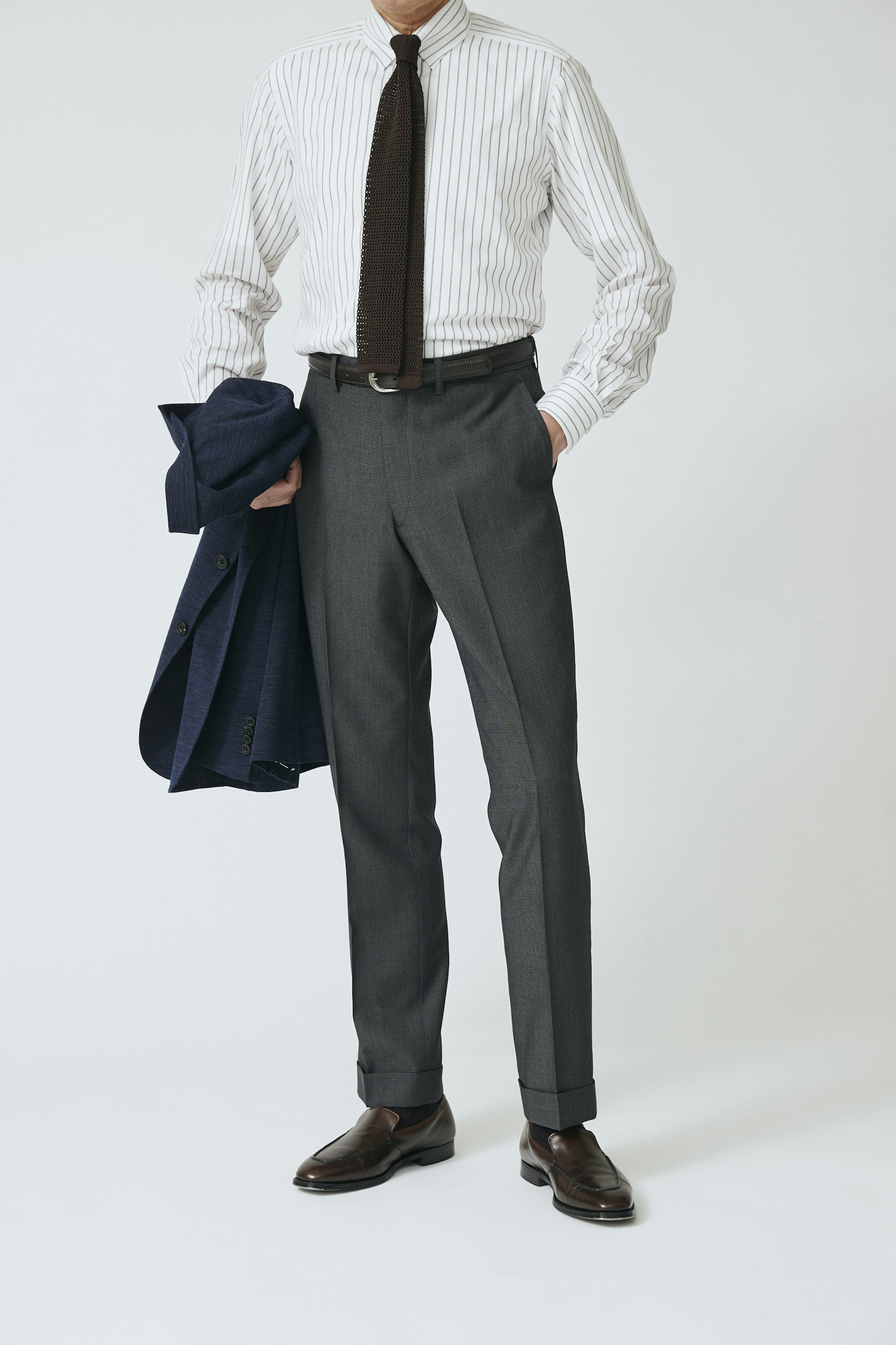 「オーダーウォッシャブルスラックス」。価格は生地によって異なるが、中心プライスは20,900円～（税込）。納期は約4週間～