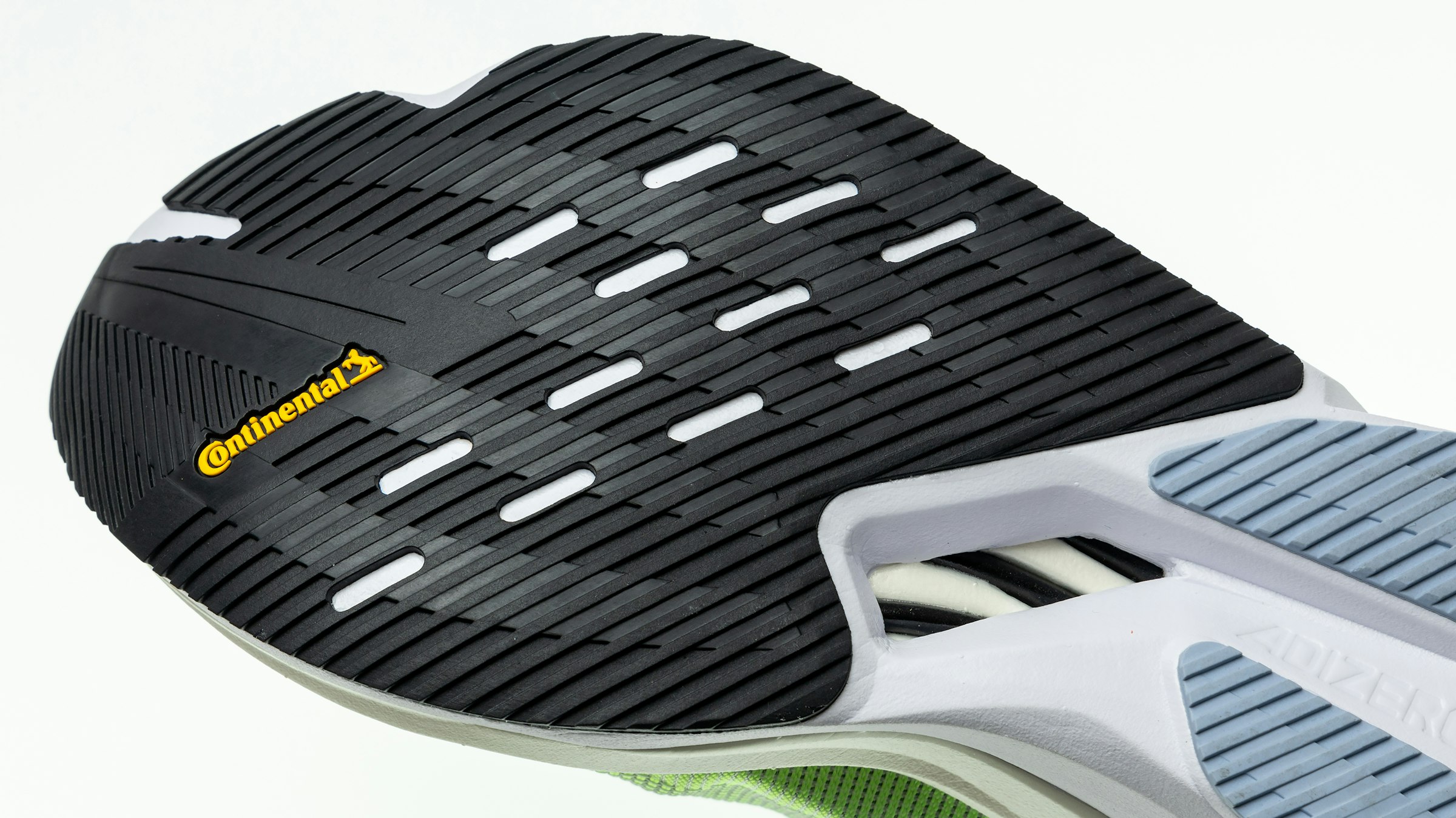 The forefoot to the midfoot of the outsole uses Continental rubber