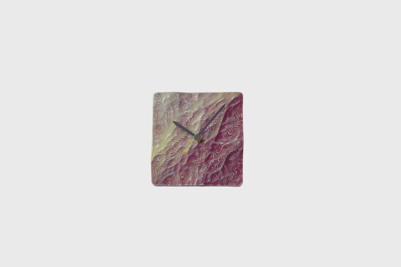 hitotose Table clock aluminum