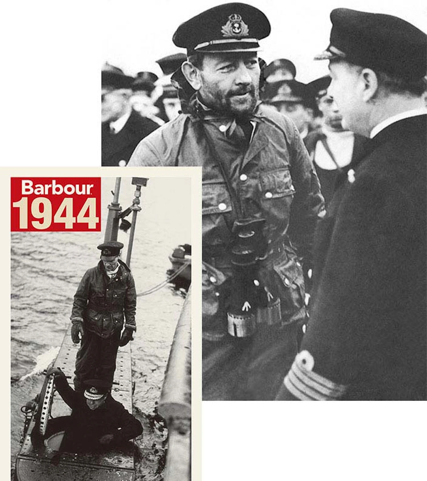 Barbourのジャケットを着た英国海軍ジョージ・フィリップス大尉