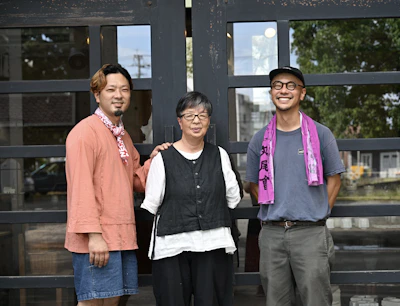 左から：金澤 宏紀（かなざわ ひろき）、金沢 弥和（かなざわ みわ）、金澤 佑哉（かなざわ ゆうや）