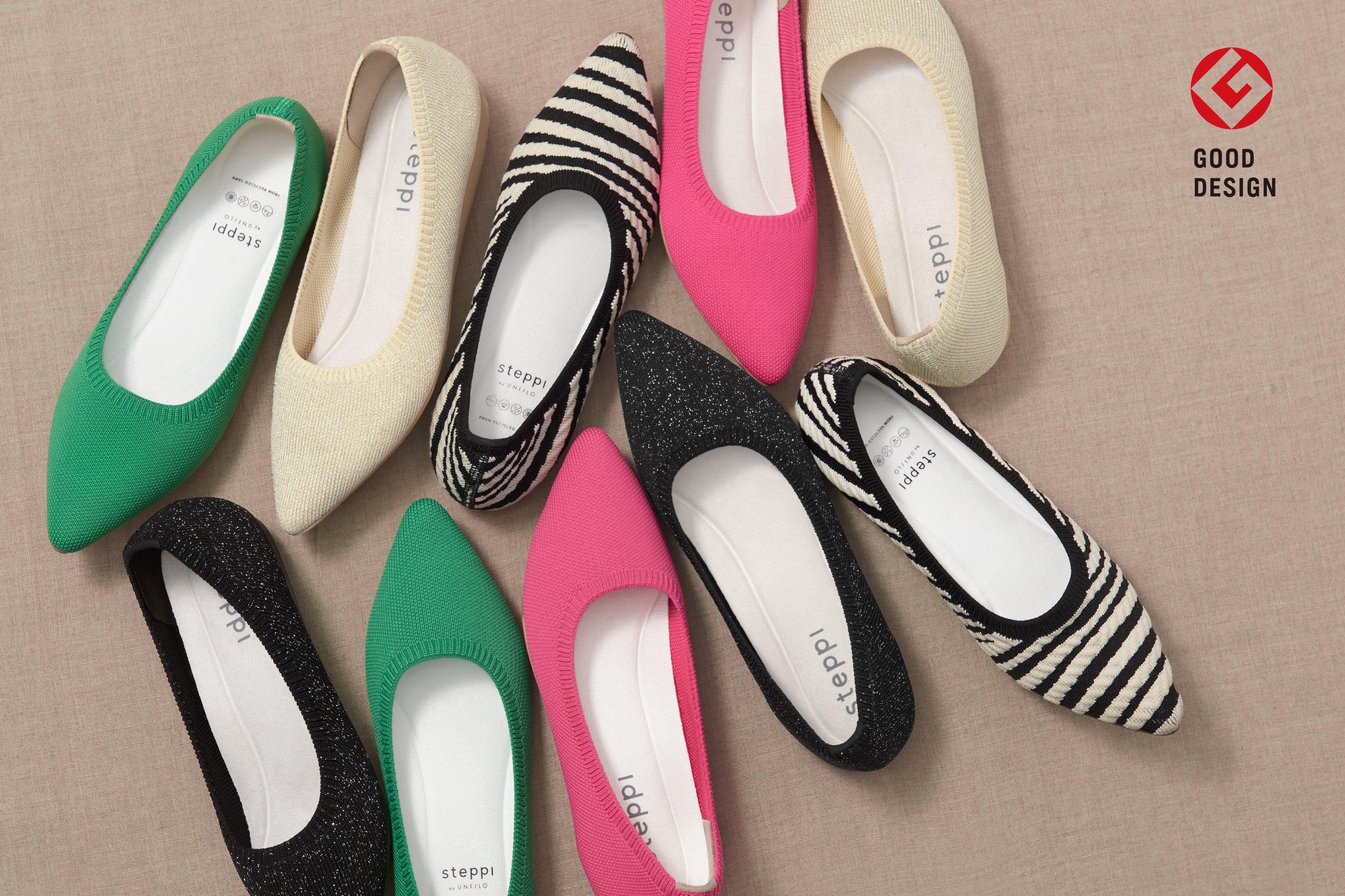 美品 steppi by UNFILO ステッピ アンフィーロ ニットパンプス UNFILO magazine 冬号掲載】steppi秋冬ニットシューズ