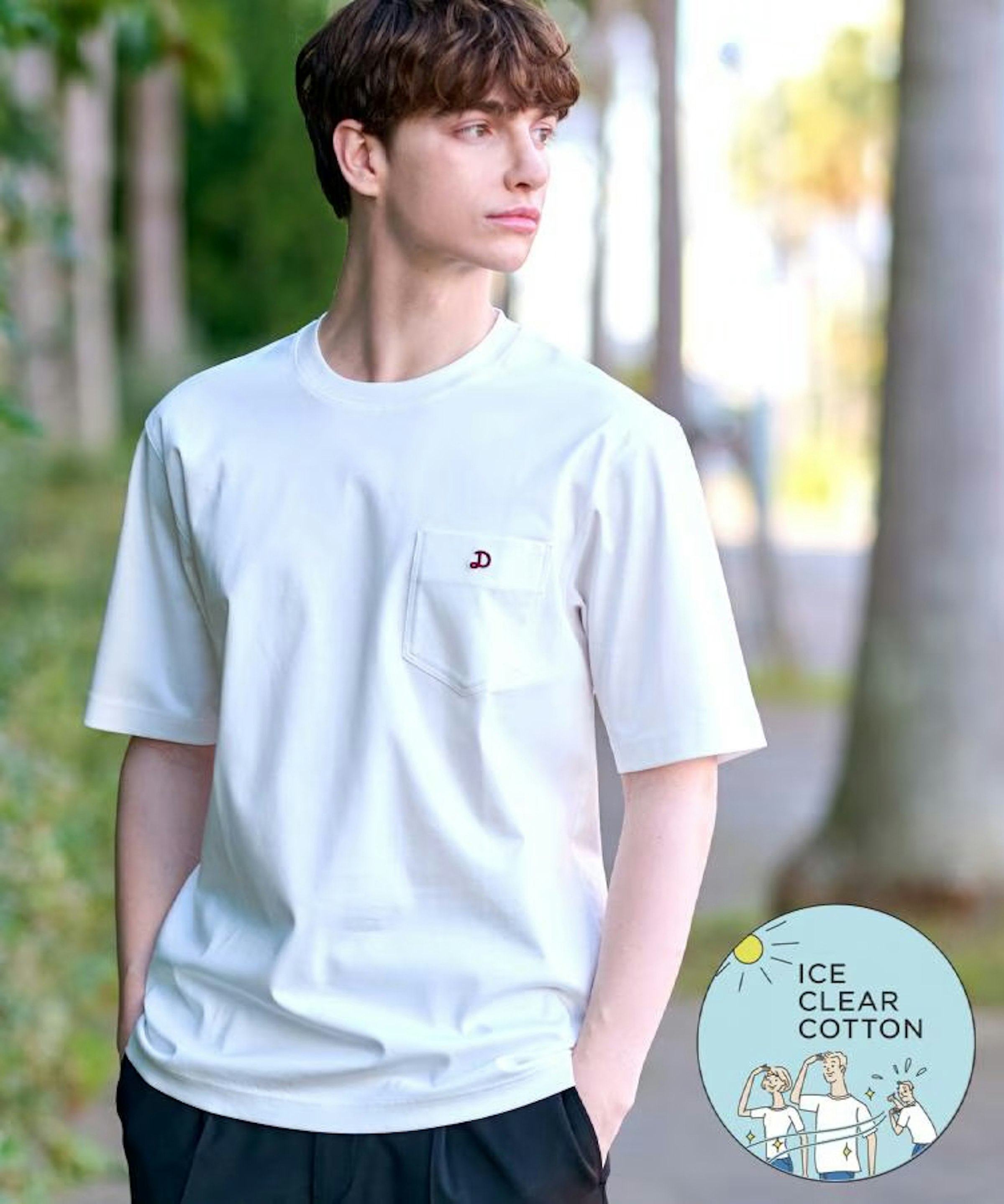 ICE CLEAR COTTON ポケットTシャツ