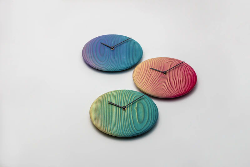 ひととせ Wall clock wood