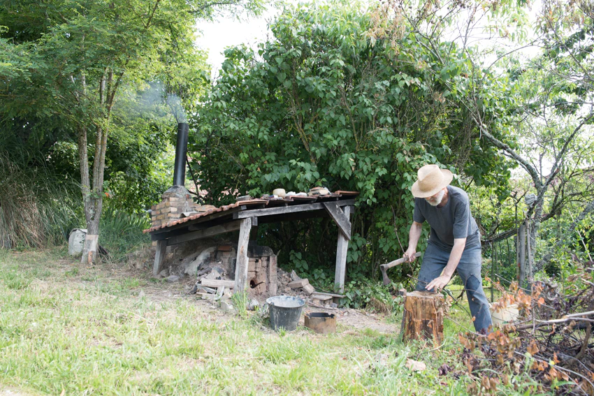 Mr. Andoche, who creates works in Louignac